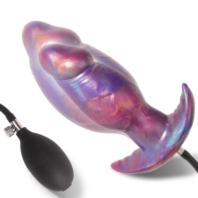 Purplish Red Inflatable Dildo